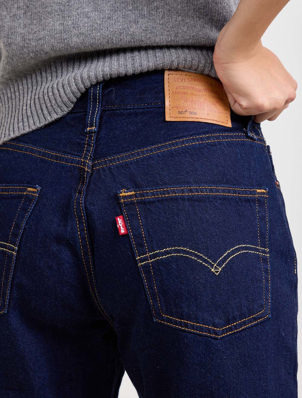 מכנסי ג'ינס 501 בגזרה משוחררת