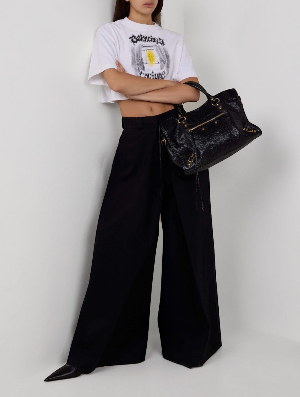 Avenue פפיון עור Slingback
