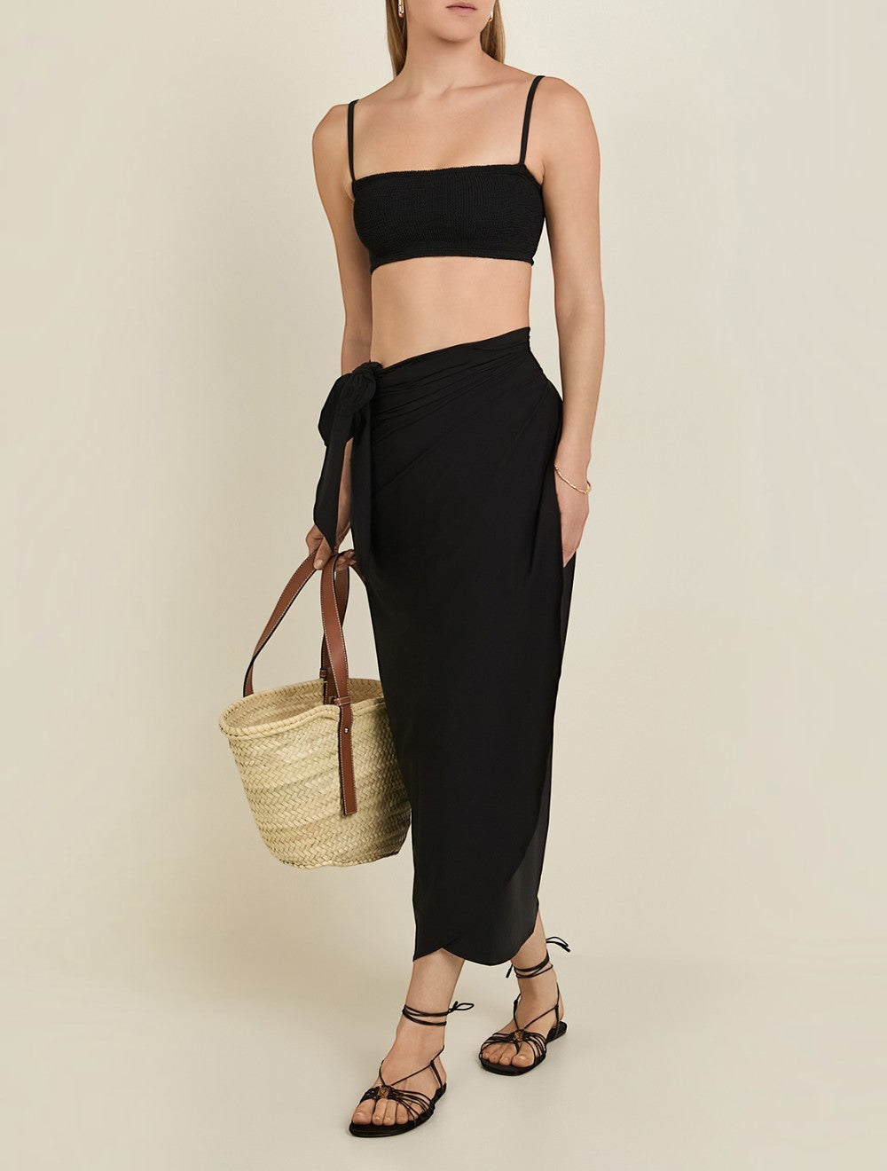 סנדלים שטוחים Babylone עור