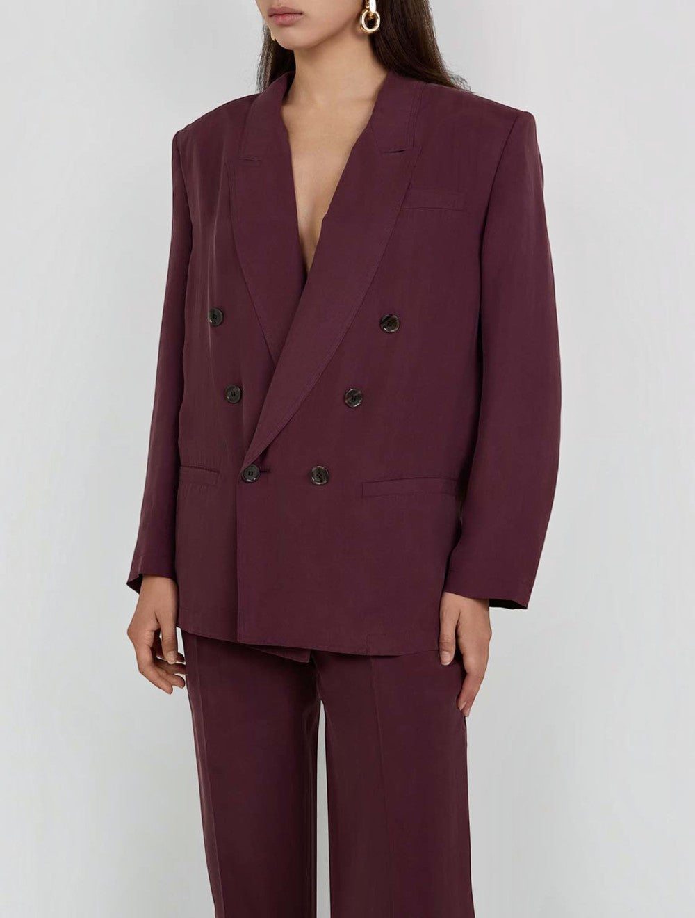 בלייזר Double-breasted Silk-habotai