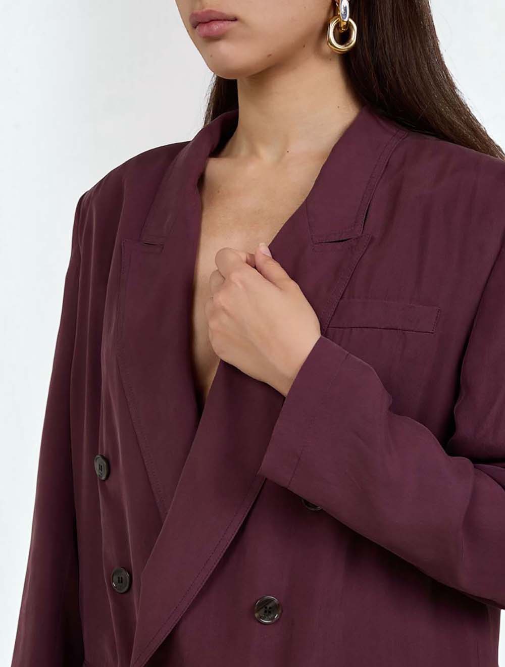 בלייזר Double-breasted Silk-habotai