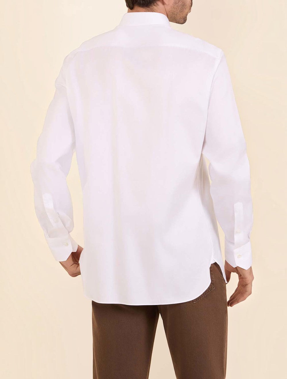 חולצה מכופתרת Micro-Striped Trecapi כותנה