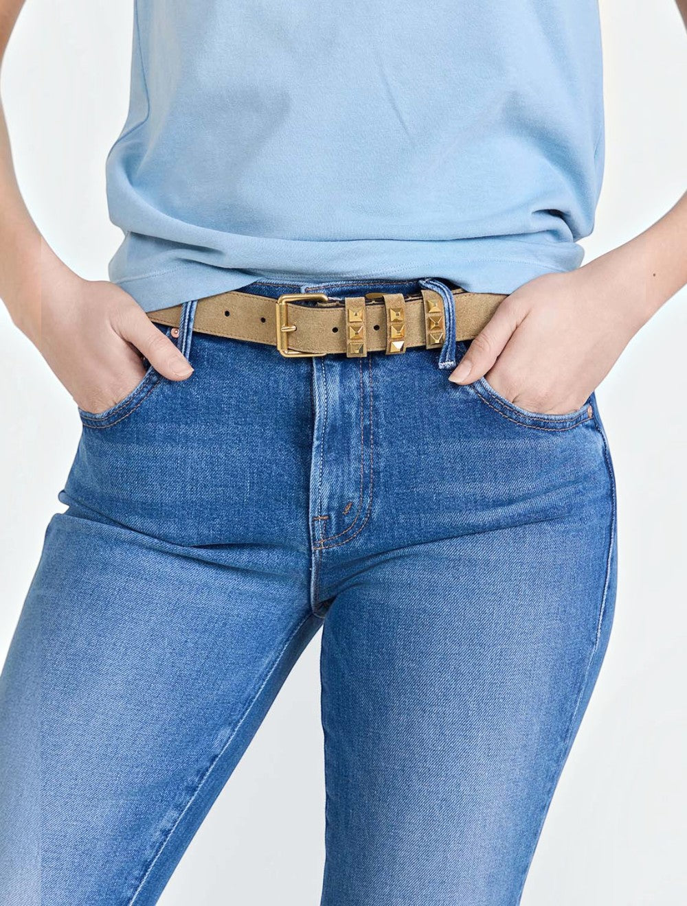 חגורה Rockstud זמש
