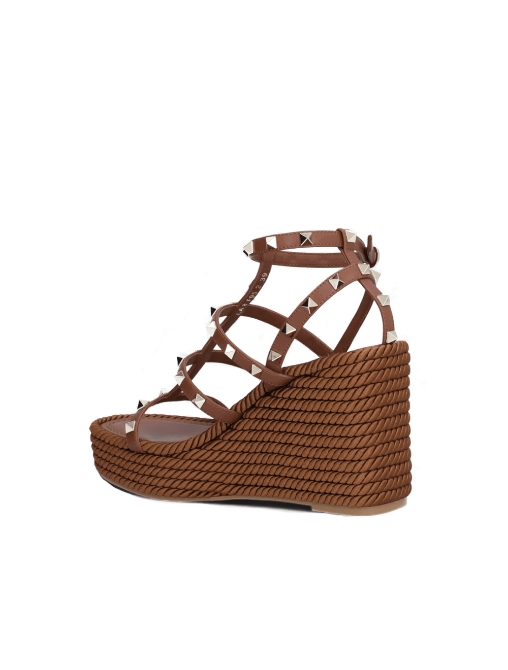 סנדלים Rockstud עור וודג'