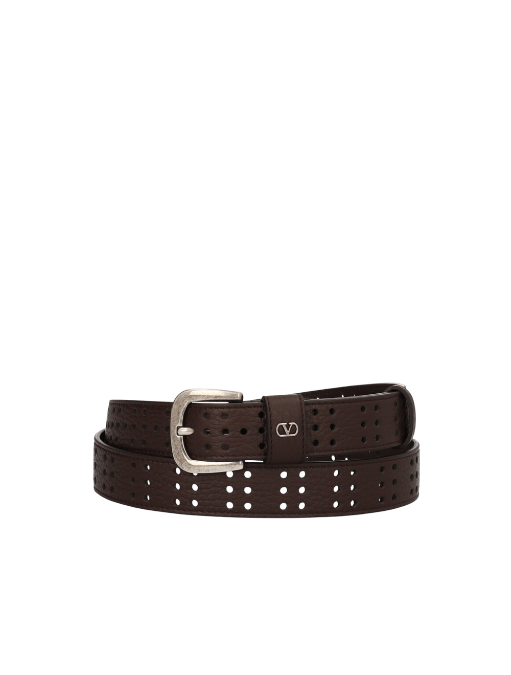 חגורת עור מיני VLogo סיגנייצ'ר Perforated Deer Calf