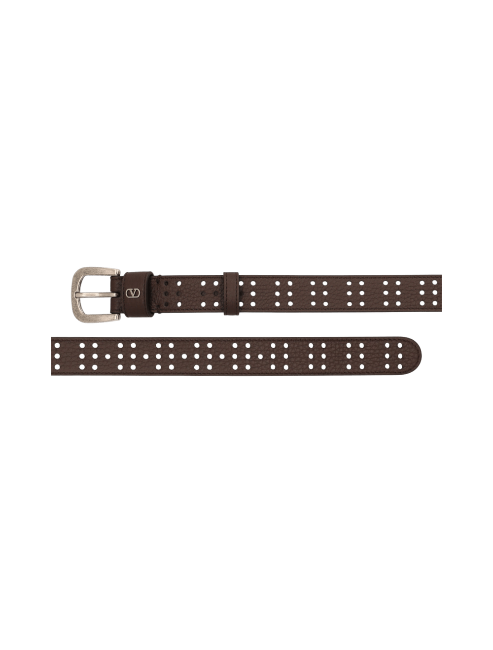 חגורת עור מיני VLogo סיגנייצ'ר Perforated Deer Calf