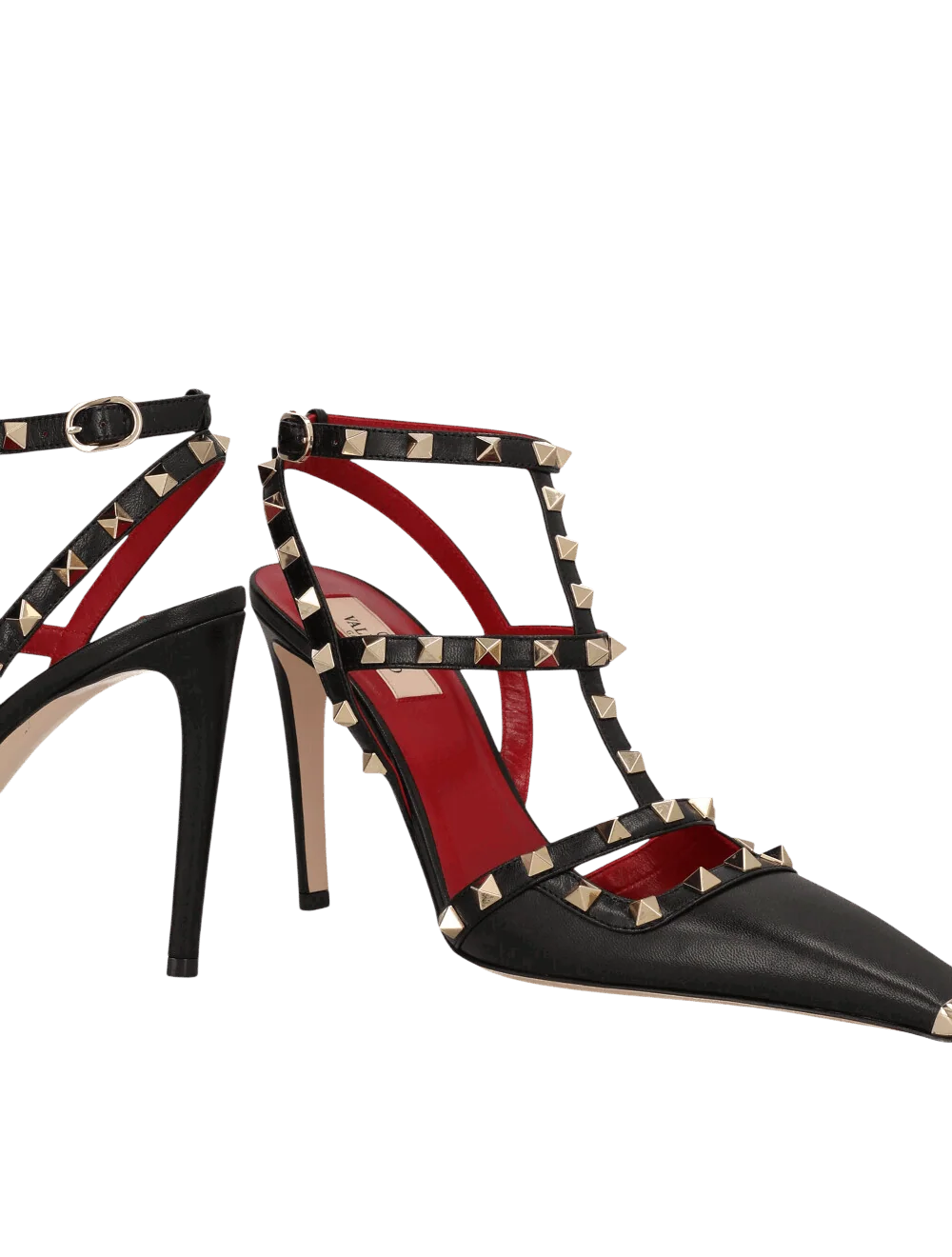 נעלי עקב עור Rockstud 100