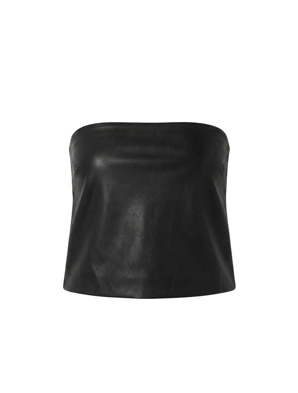 טופ פיטד עור Strapless