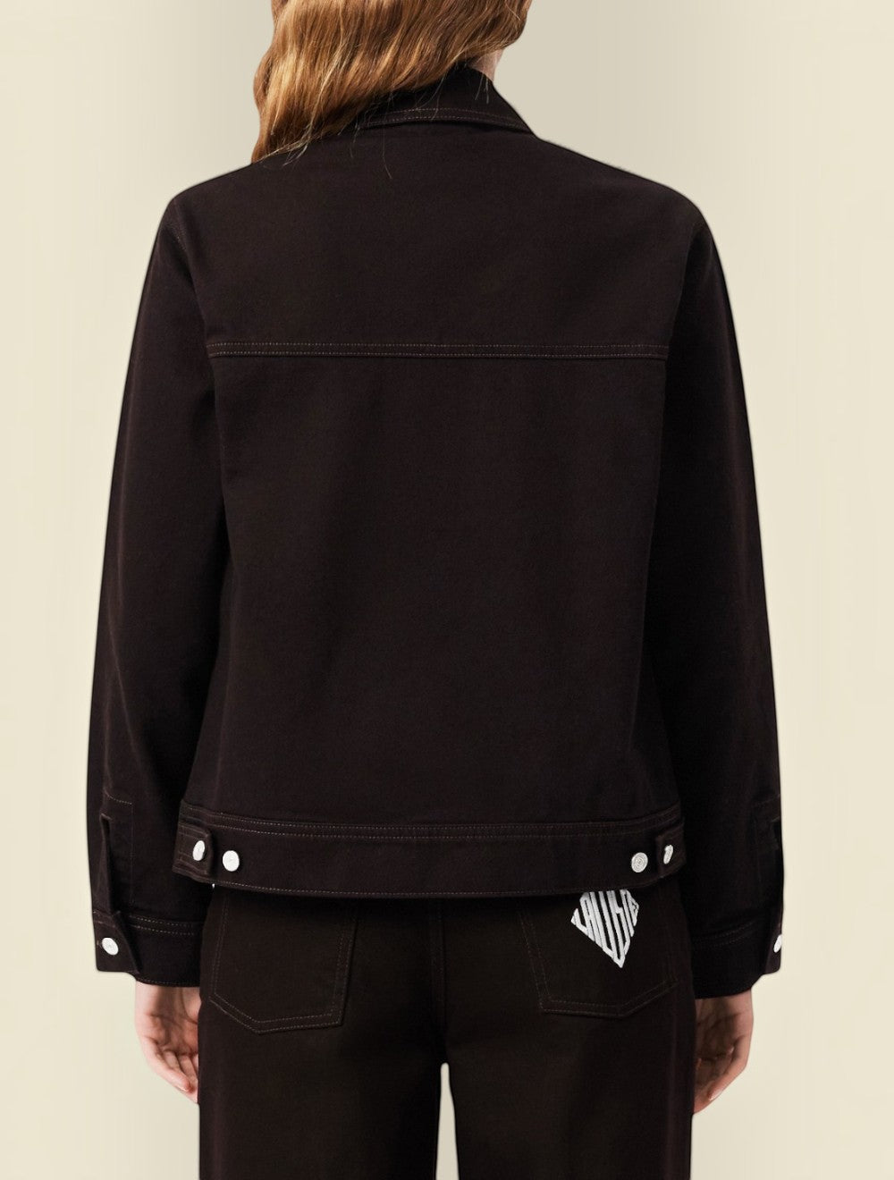 ז'קט ג'ינס סלים פיט Buttoned