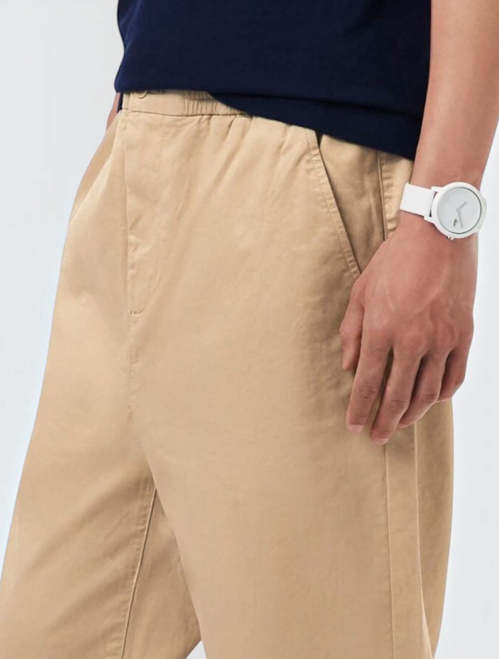 מכנסיים רגולר פיט כותנה טוויל Chino