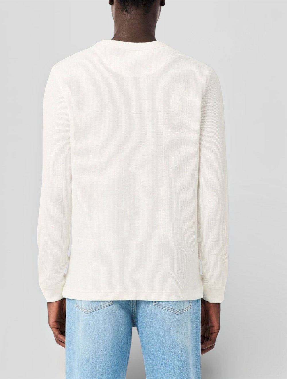 טי שירט וופל סרוג Henley