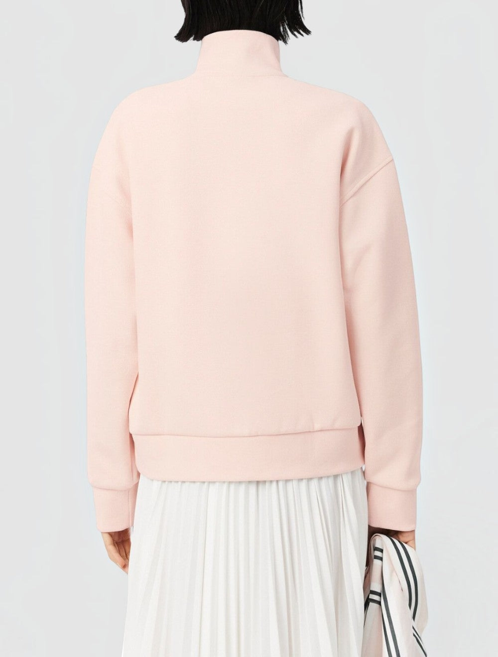סווטשירט גבוה צווארון עם רוכסן פיקה