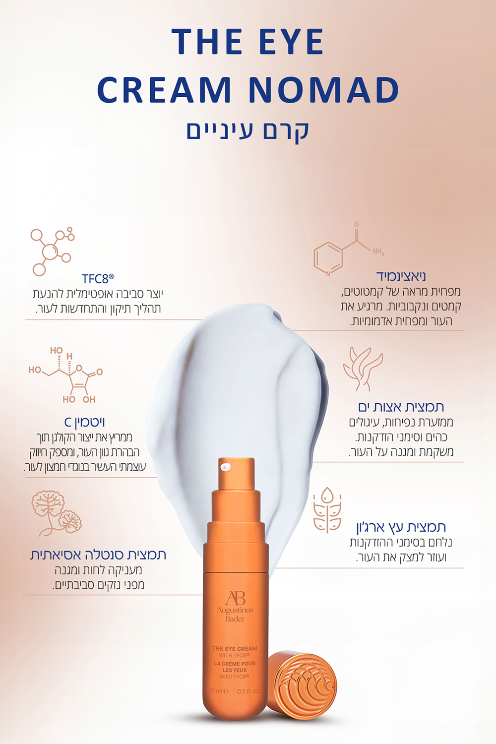 קרם עיניים עשיר 15 מל