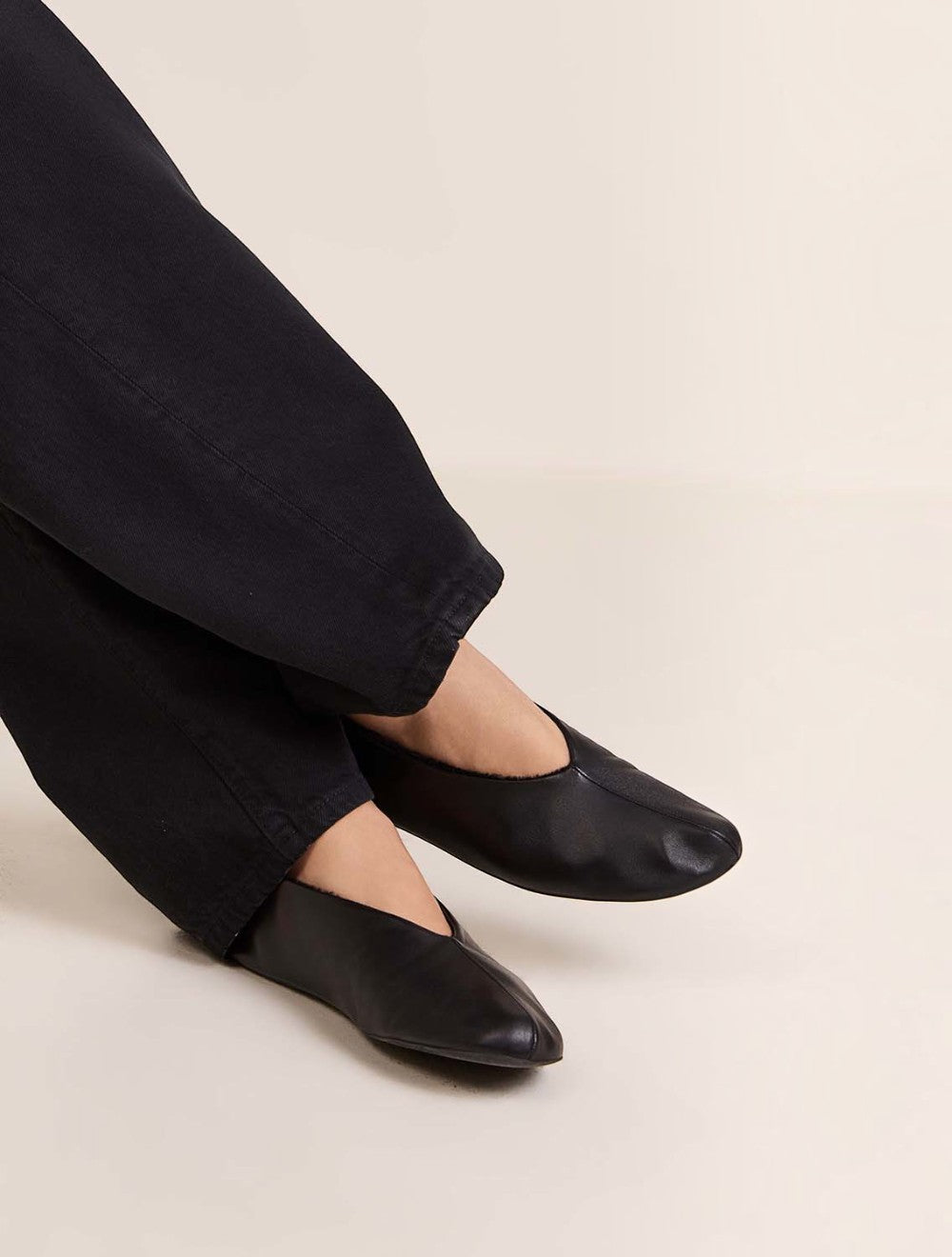 Stella עור Slippers