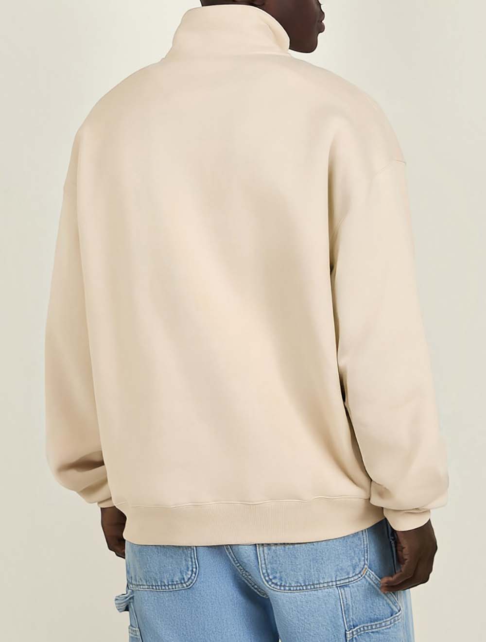 סווטשירט גרוסגריין Zipped-Rollneck כותנה