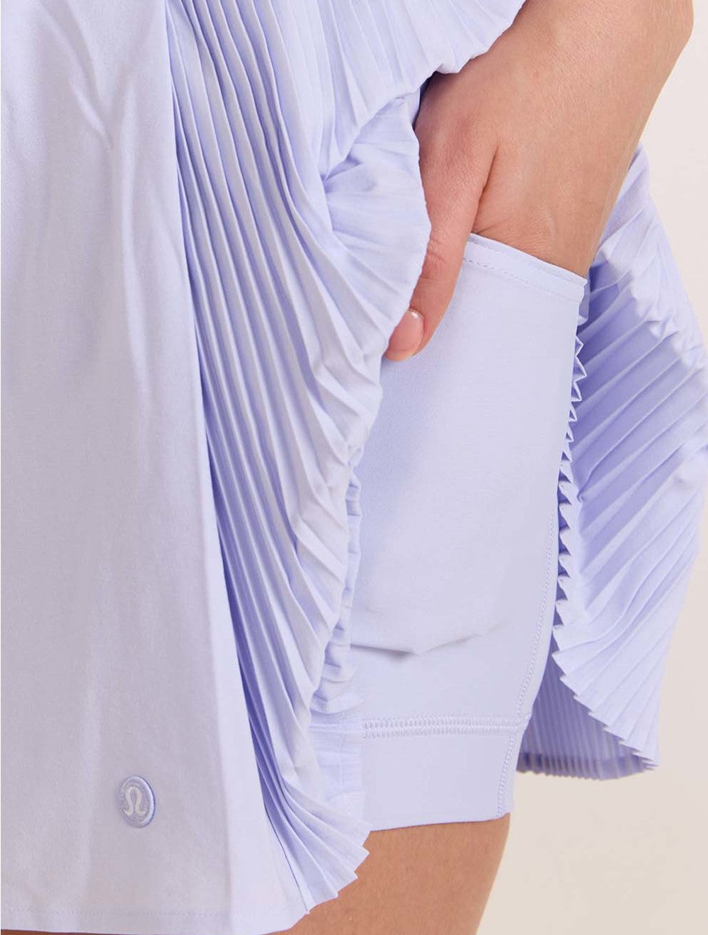 Side Pleate מותן גבוה חצאית טניס רגיל
