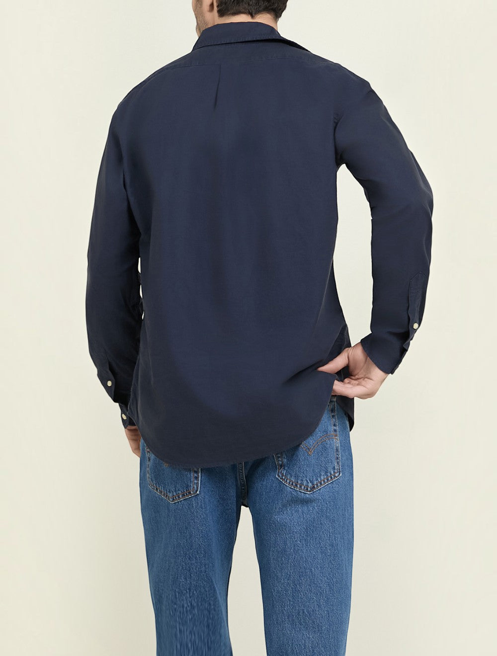 חולצה מכופתרת קסטום פיט Garment-Dyed Oxford