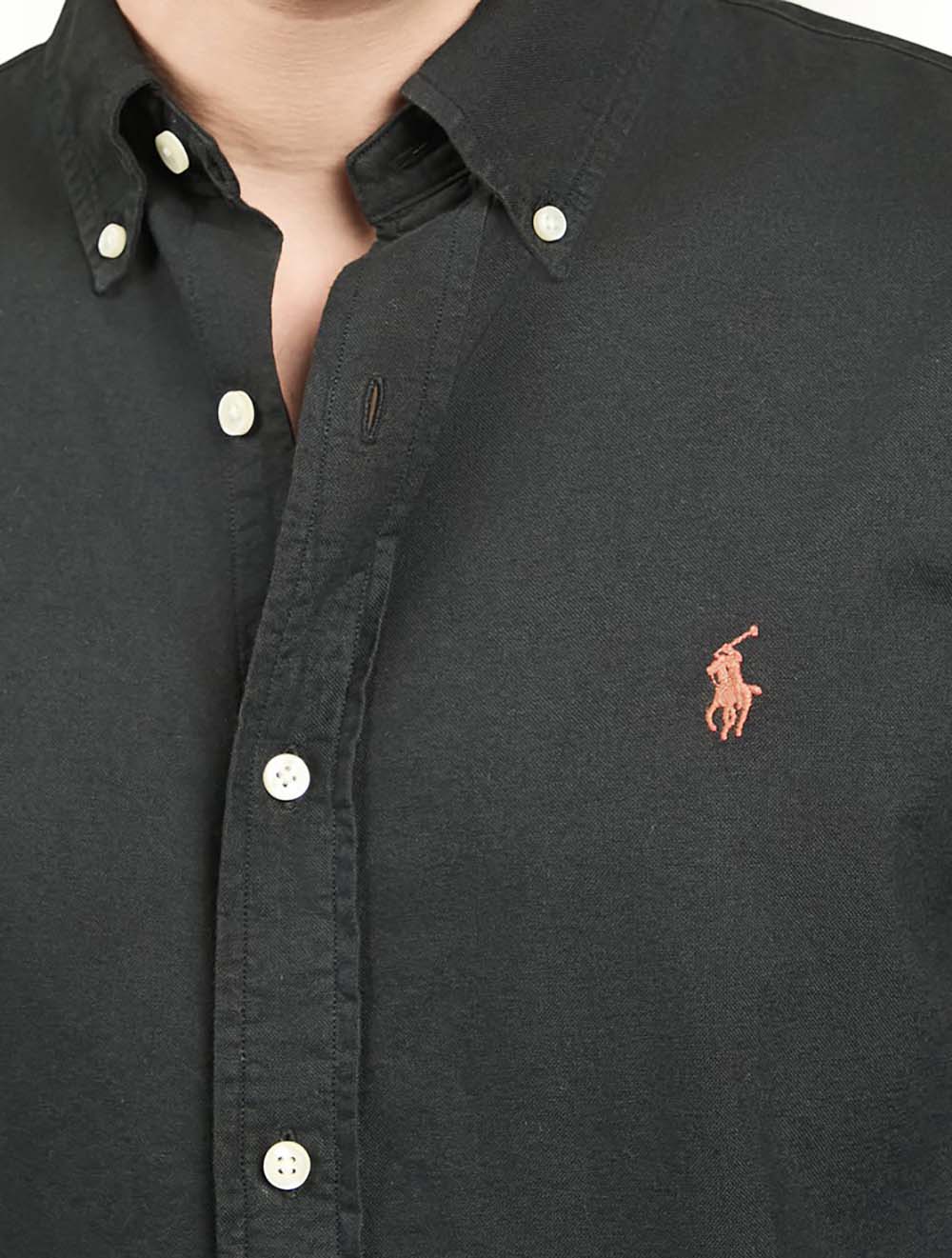 חולצה מכופתרת קסטום פיט Garment-Dyed Oxford