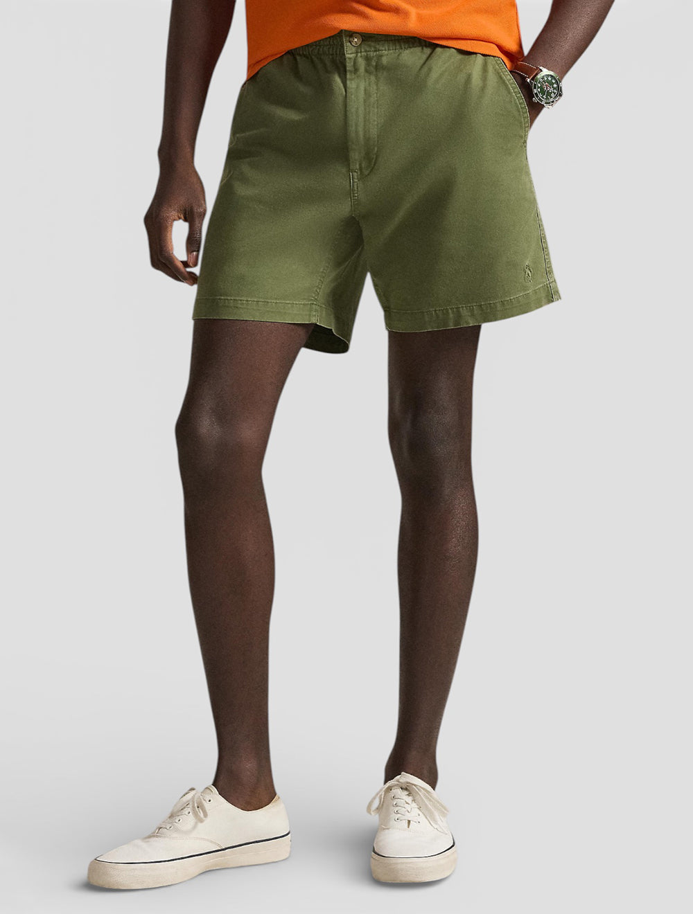 מכנסיים קצרים 6-Inch חולצת פולו Prepster סטרץ' Chino