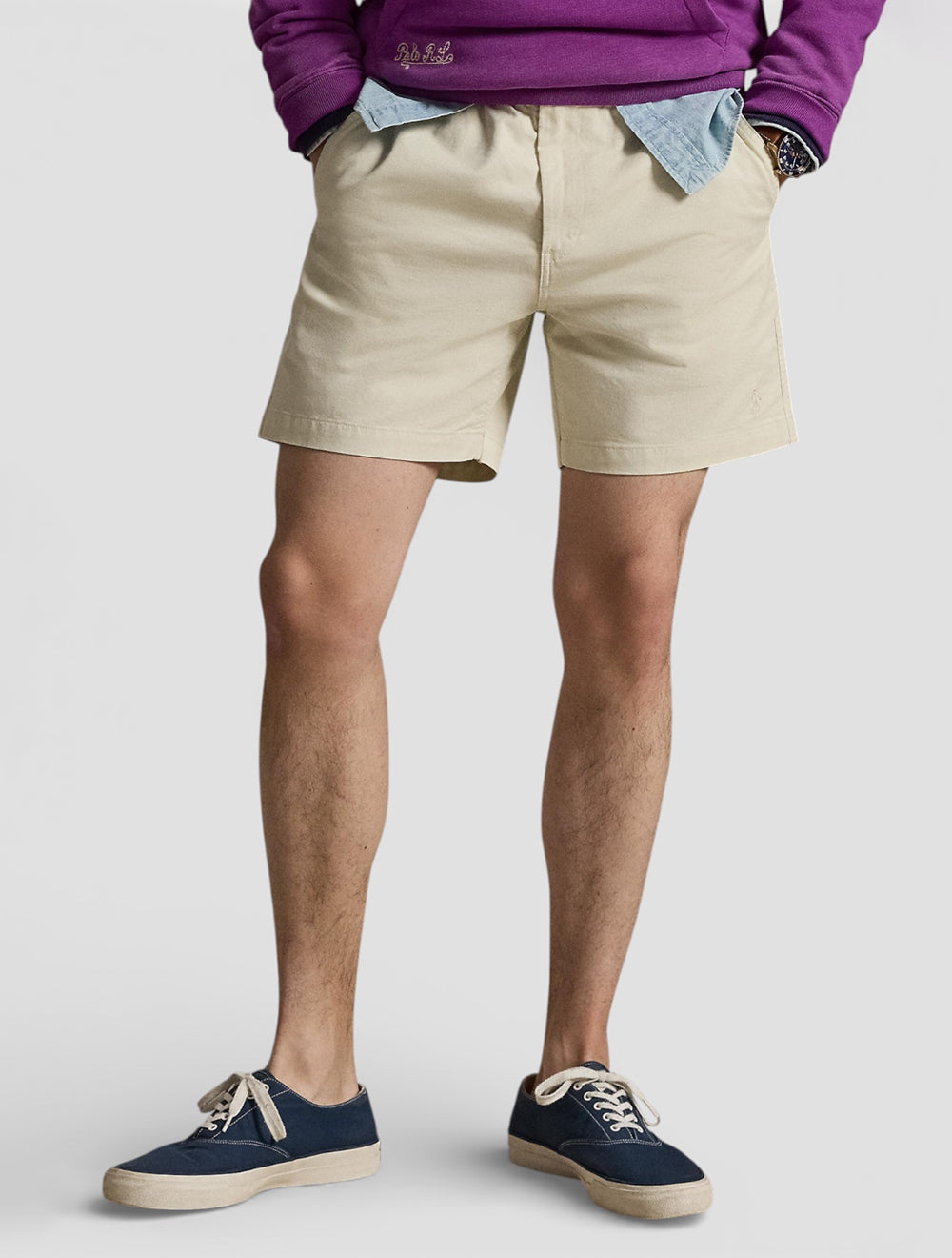 מכנסיים קצרים 6-Inch חולצת פולו Prepster סטרץ' Chino