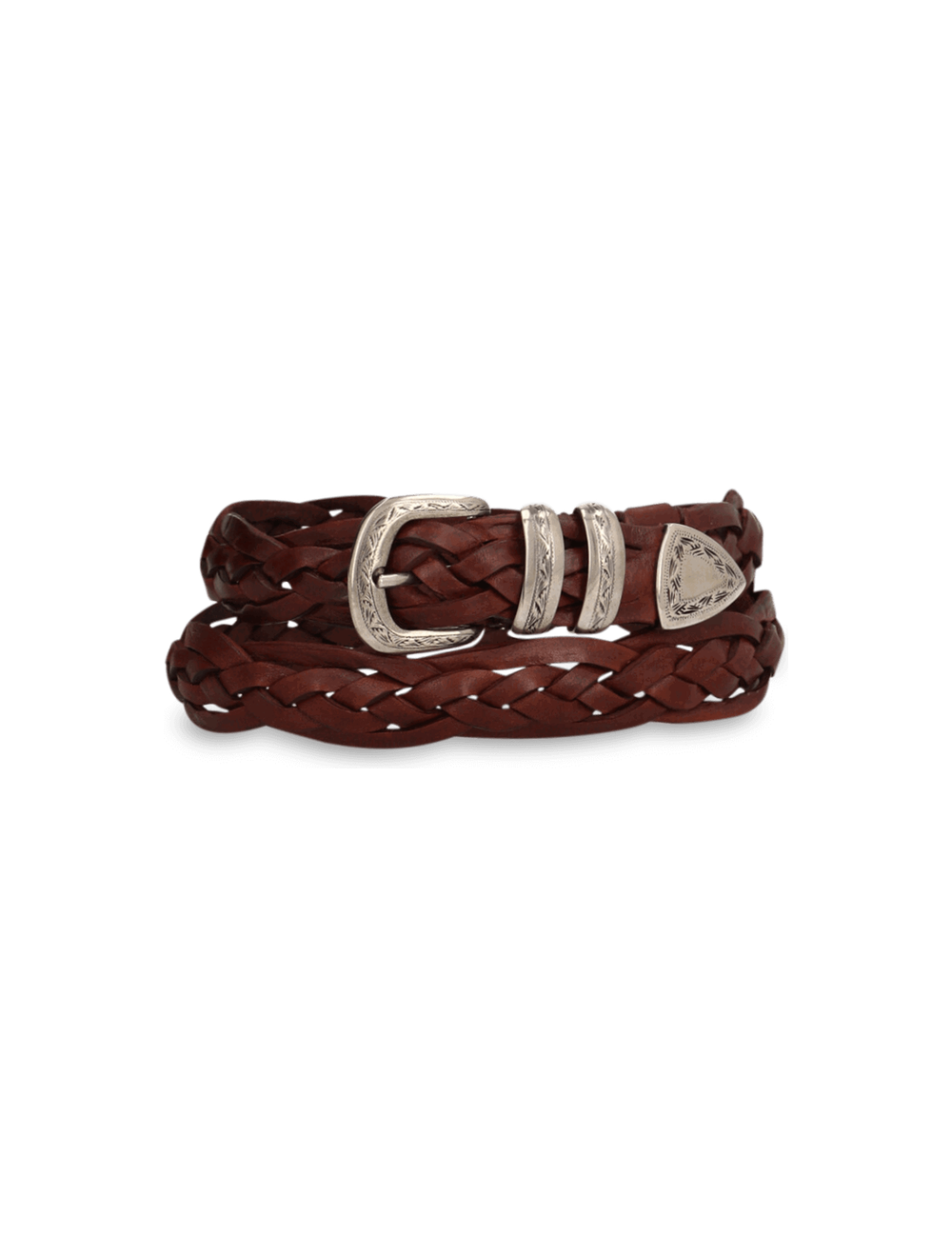 חגורה Braided עור עגל