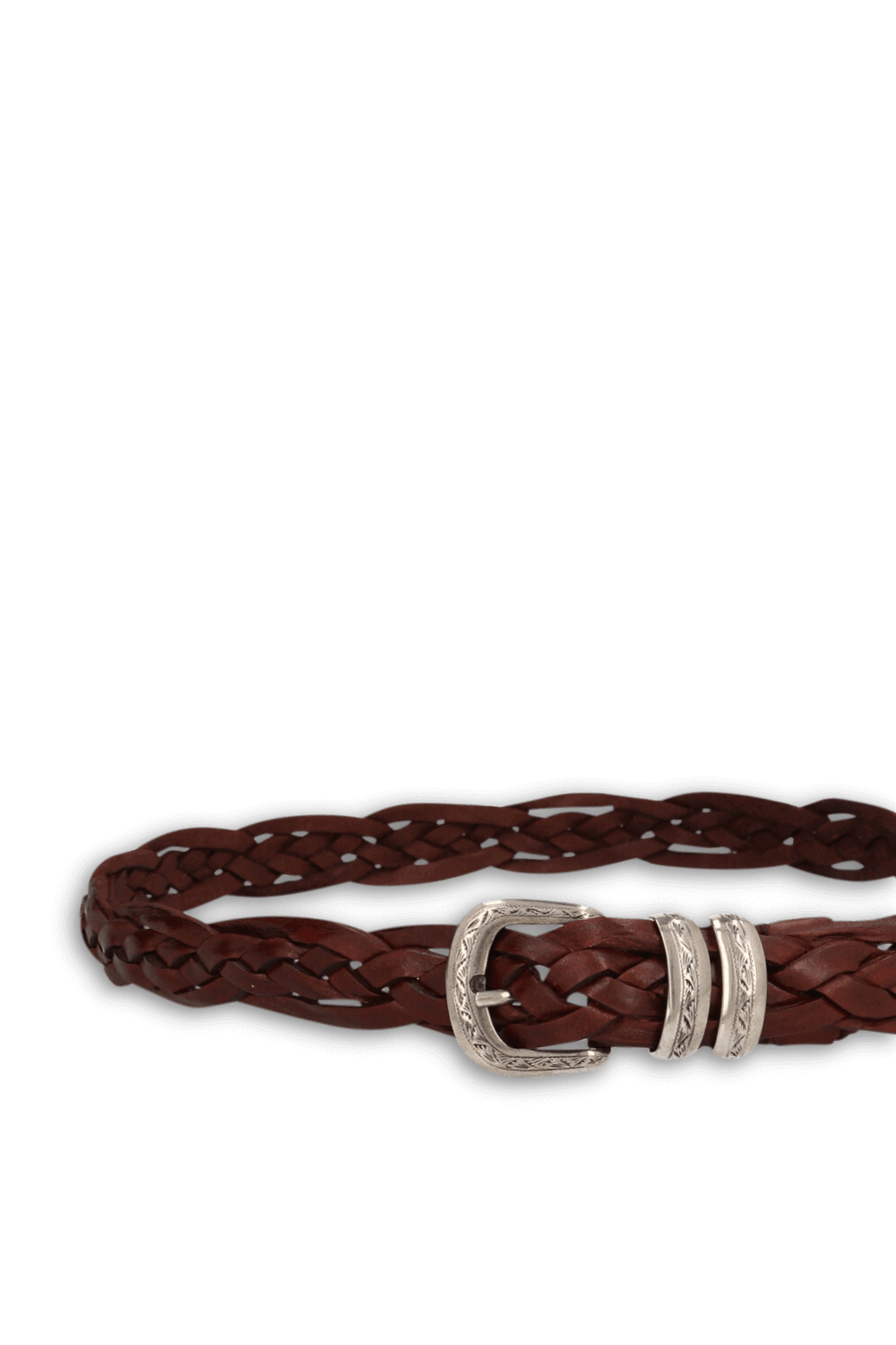 חגורה Braided עור עגל