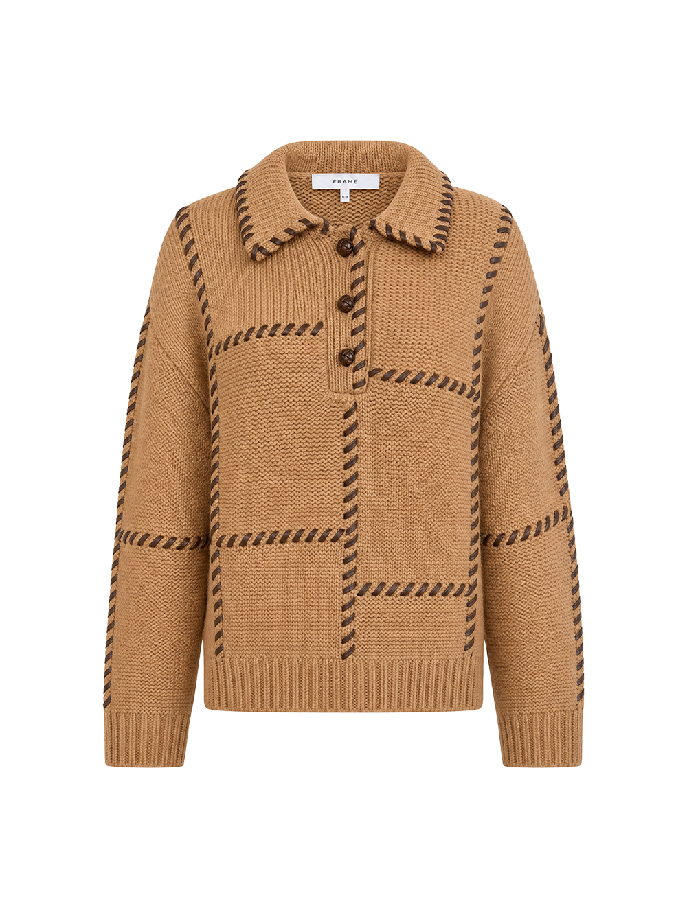 סוודר The Leather Stitch
