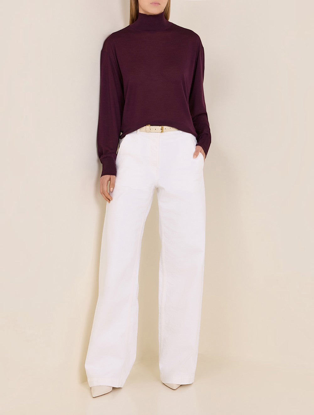 Featherweight צמר בתולי Turtleneck