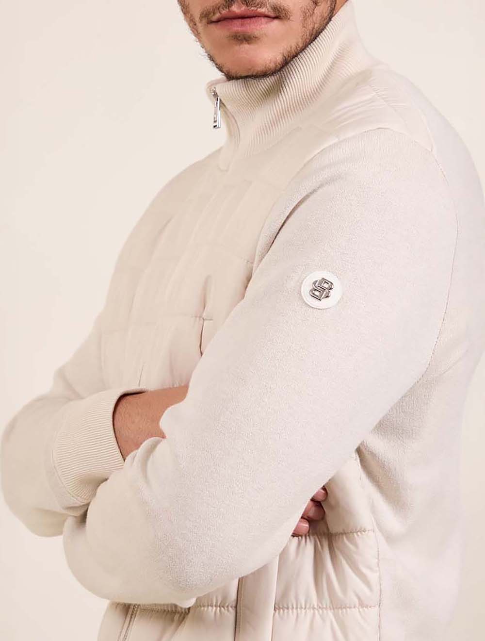 ז'קט כותנה & Woll עם Padded Front