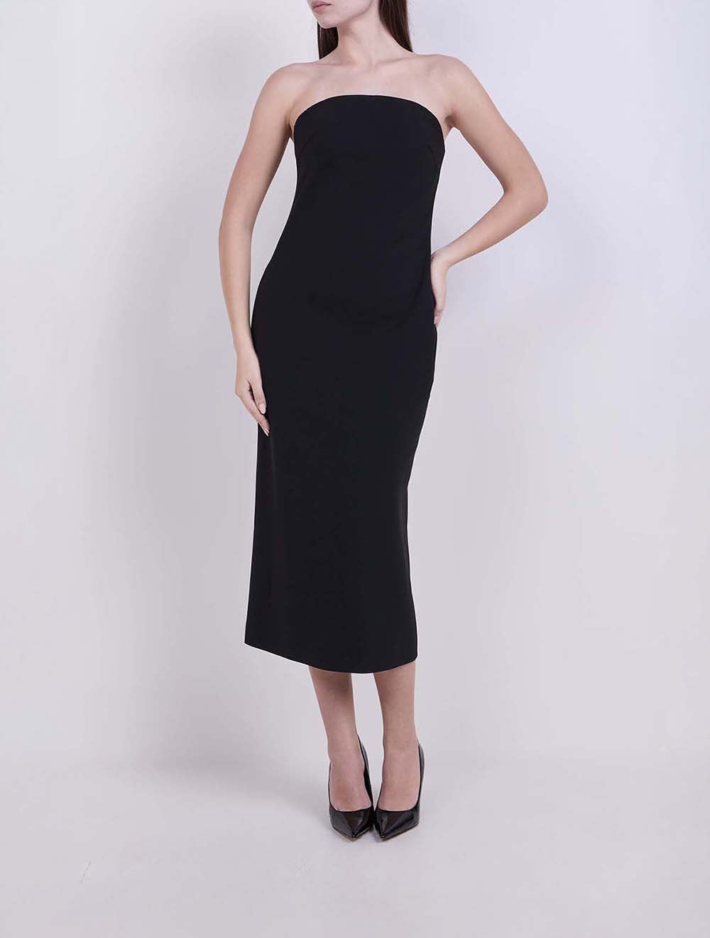 שמלה Strapless עם Built-in Corset