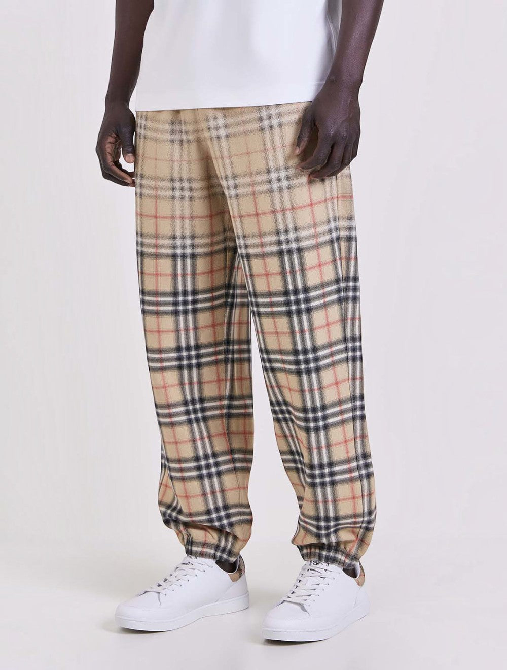 מכנסיים Ronnie Degrade משבצות רחב Jogger