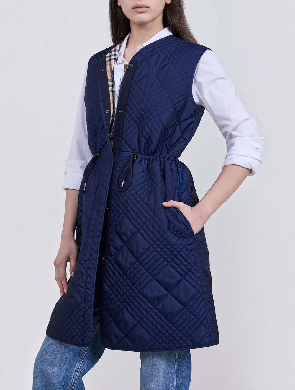 ניילון בלנד Walby Gilet Silhouette כחול