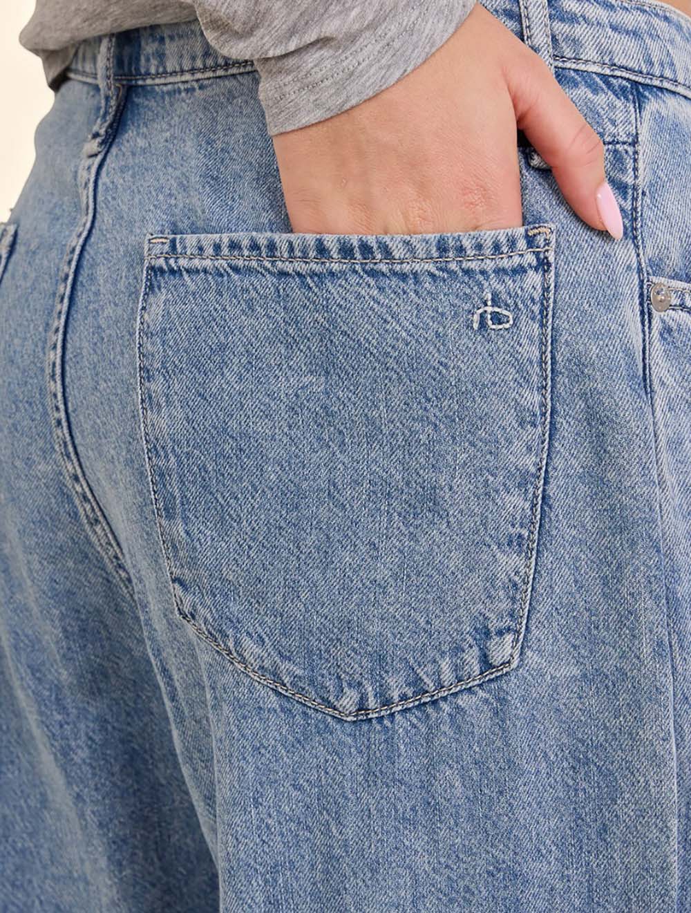 ג'ינס Phoebe Featherweight עם שרוך