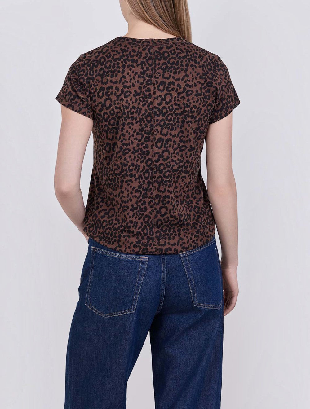 טי שירט אול אובר כותנה Leopard