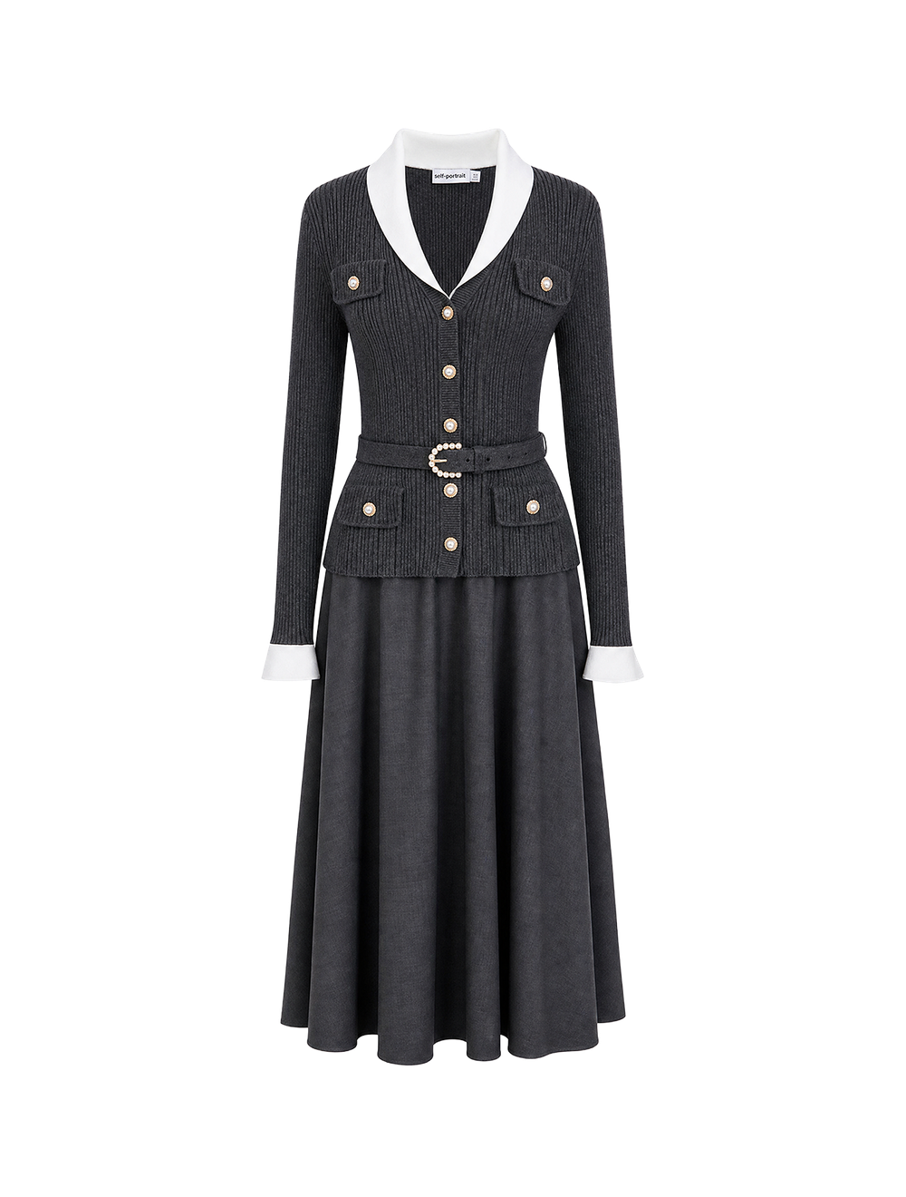 שמלת מידי סרוג טוויל
