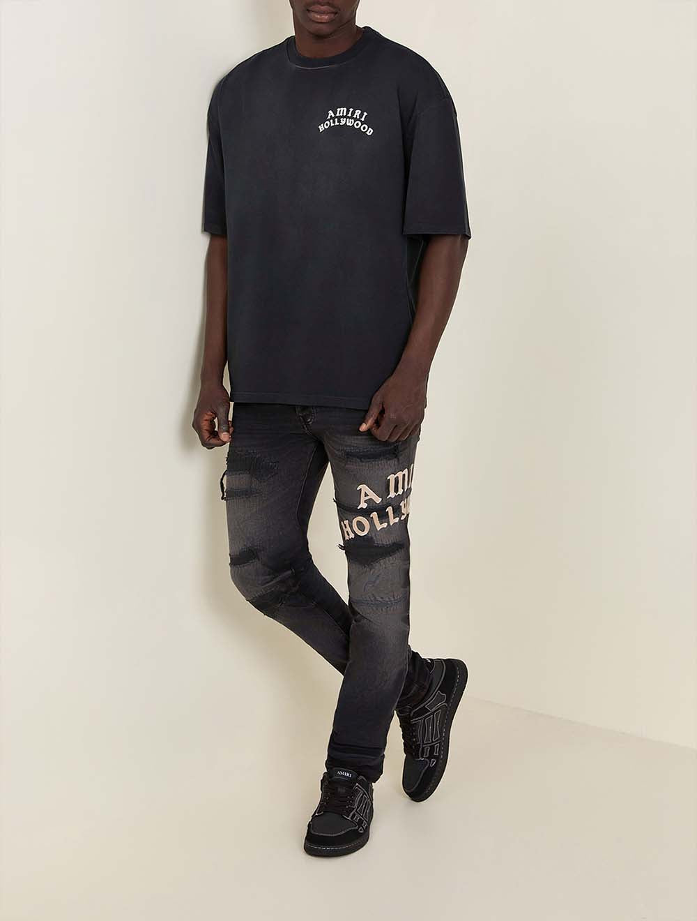 ג'ינס Amiri Hollywood Repaired