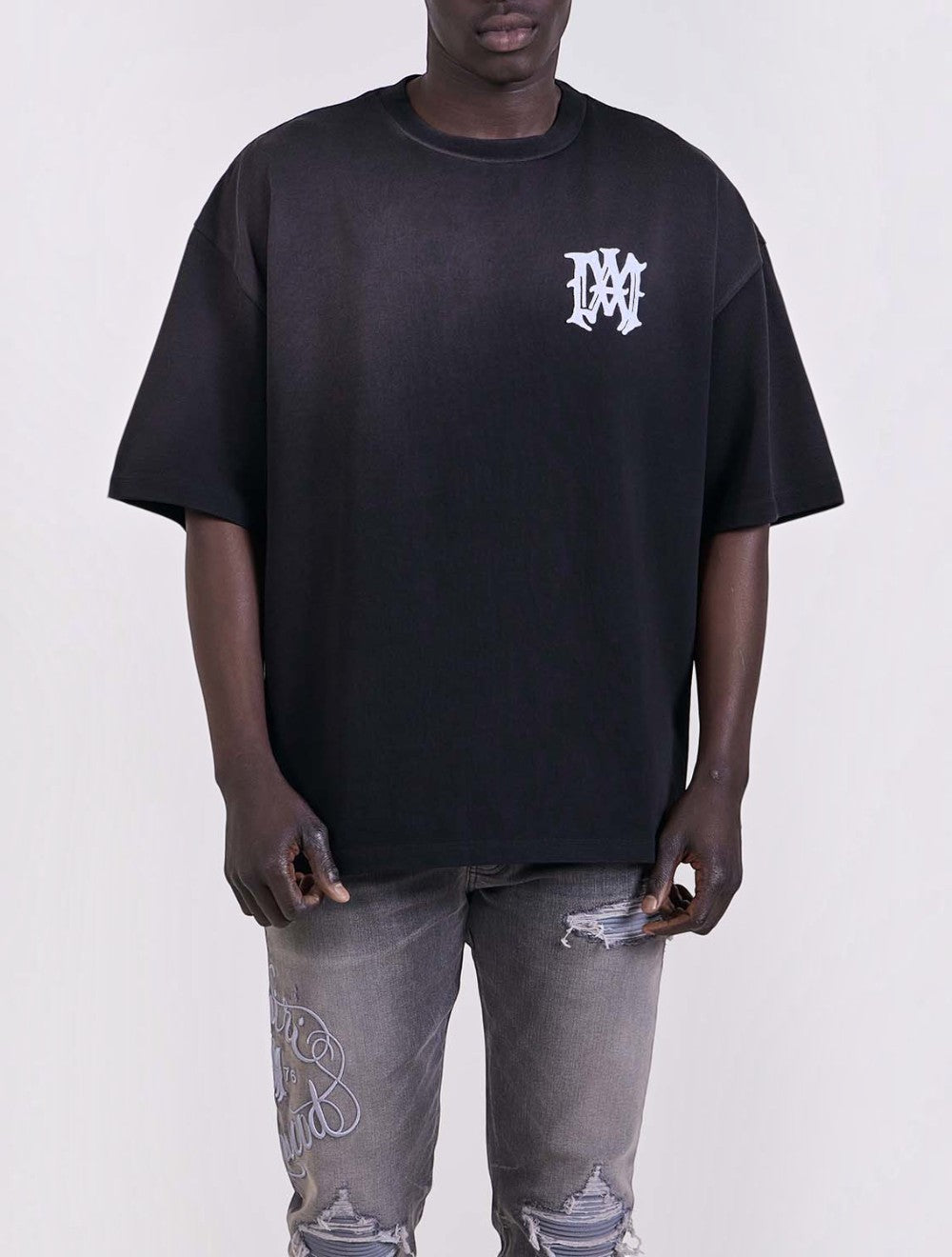טי שירט Amiri Hollywood אוברסייז כותנה