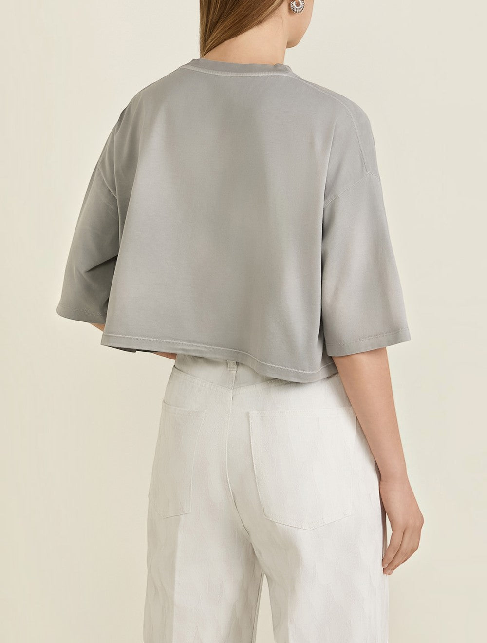 טי שירט קרופ כותנה