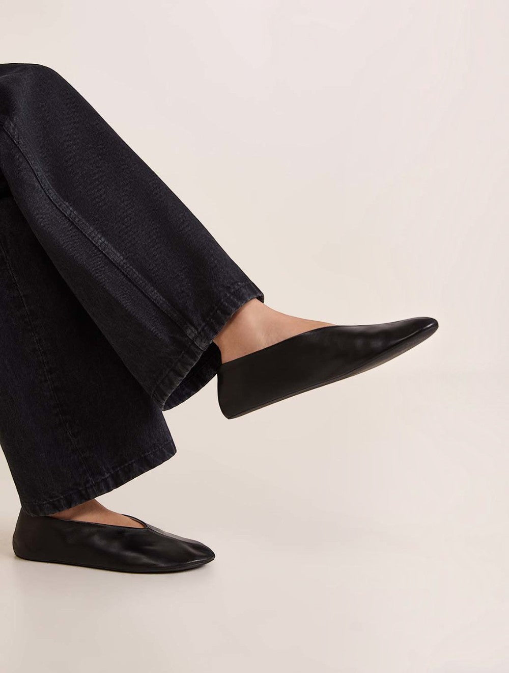 Stella עור Slippers