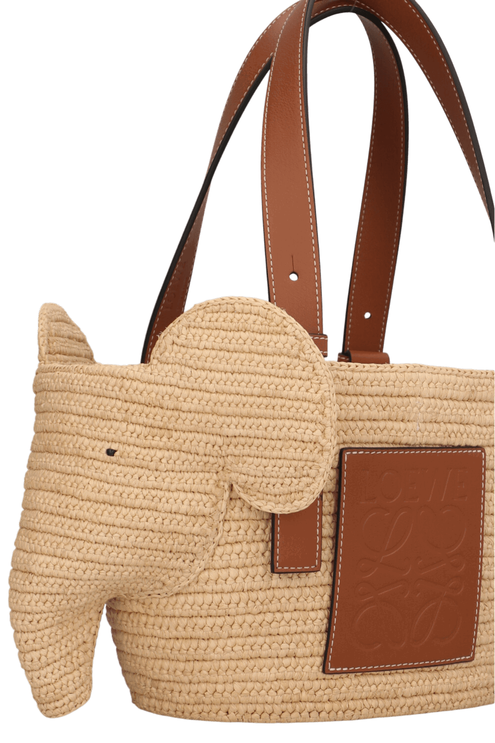 Elephant קטן רפיה Basket