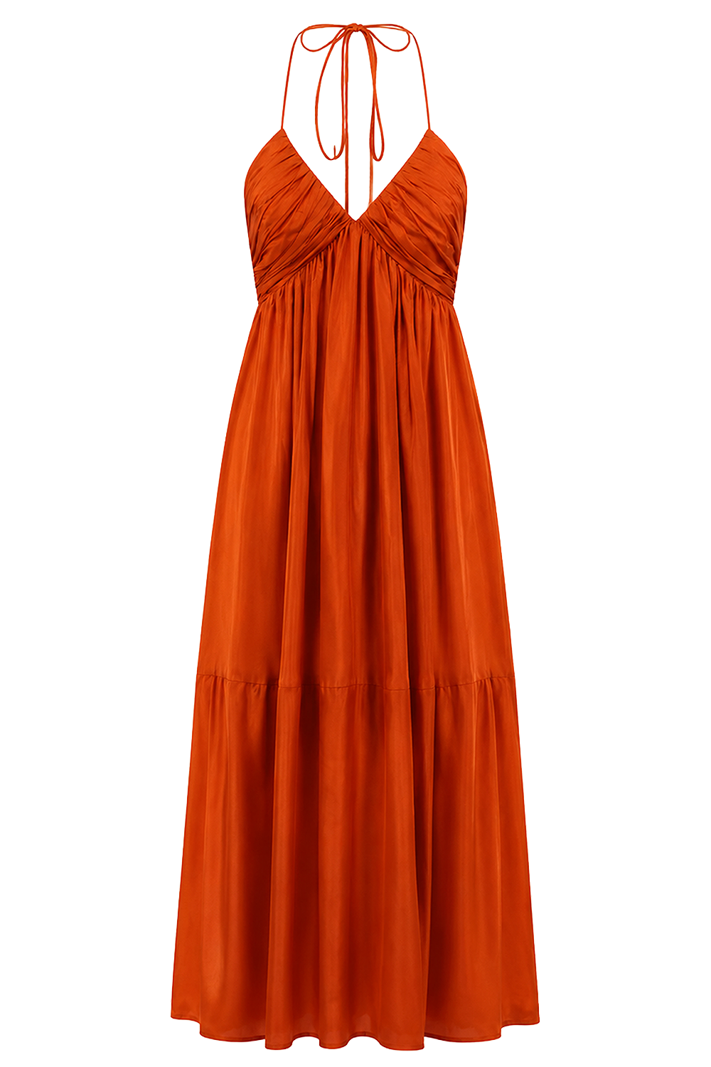 שמלת מקסי Mahon Halter משי