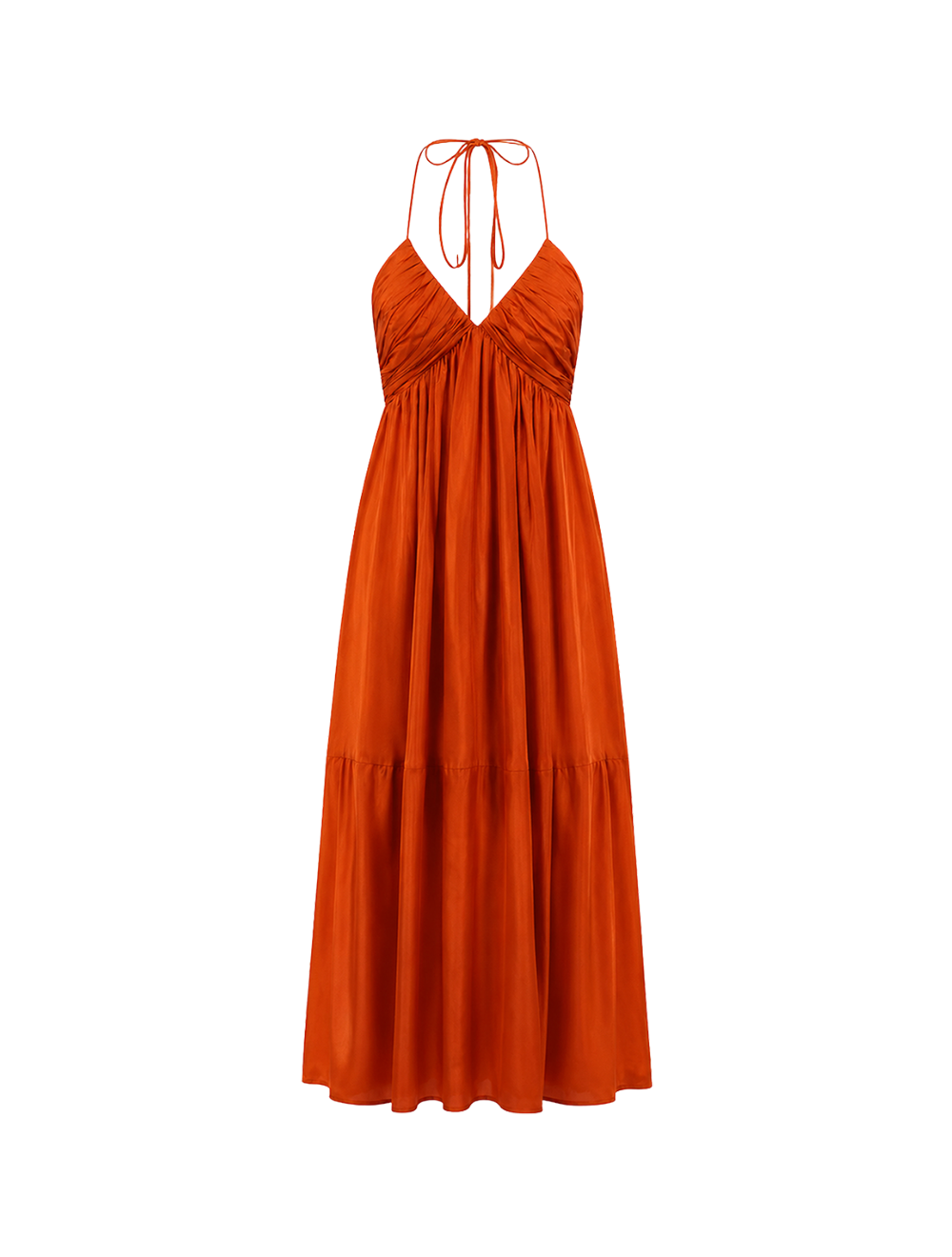 שמלת מקסי Mahon Halter משי
