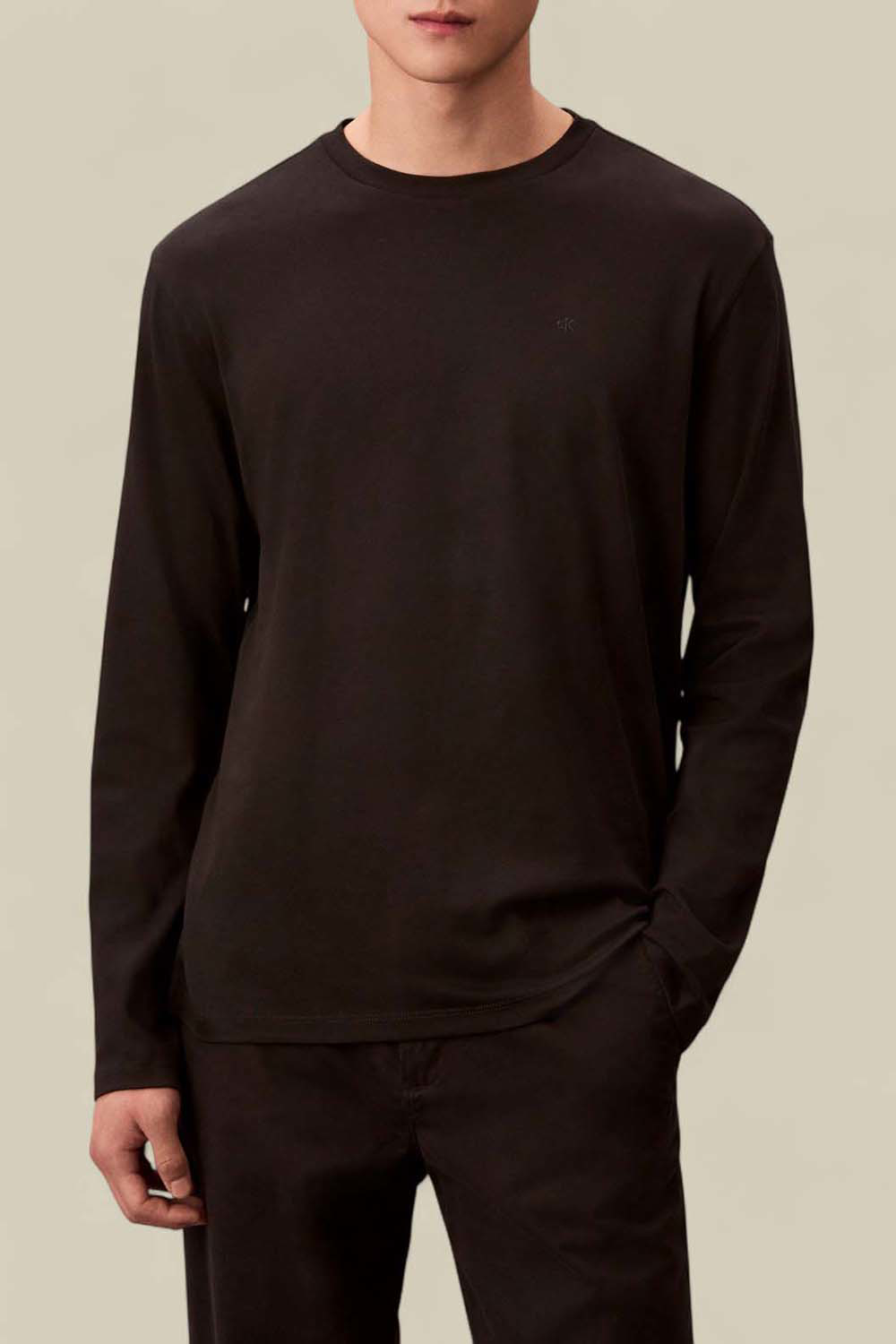 טי שירט Supima Interlock Long-Sleeved