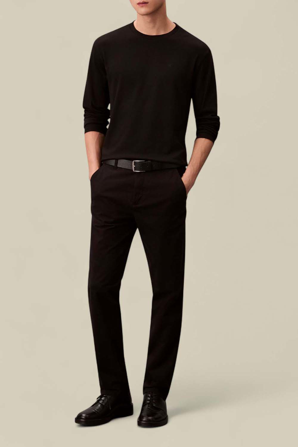 טי שירט Supima Interlock Long-Sleeved