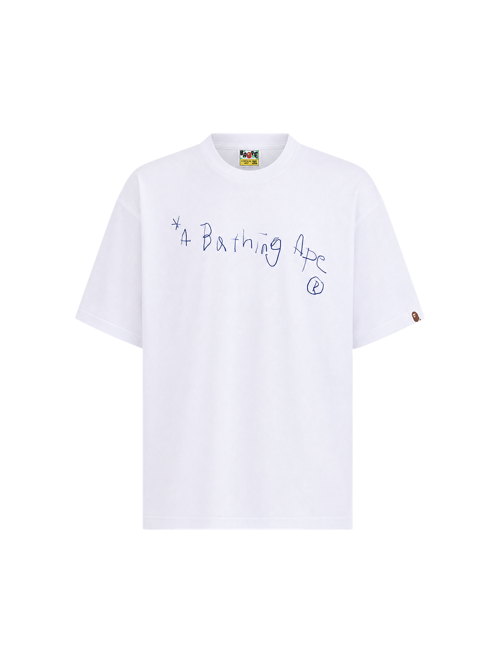טי שירט Hand Draw Bathing Ape רלקסד פיט כותנה