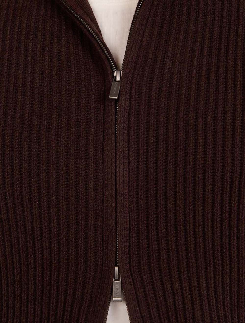 קרדיגן Reston Pure-Wool מלא רוכסן