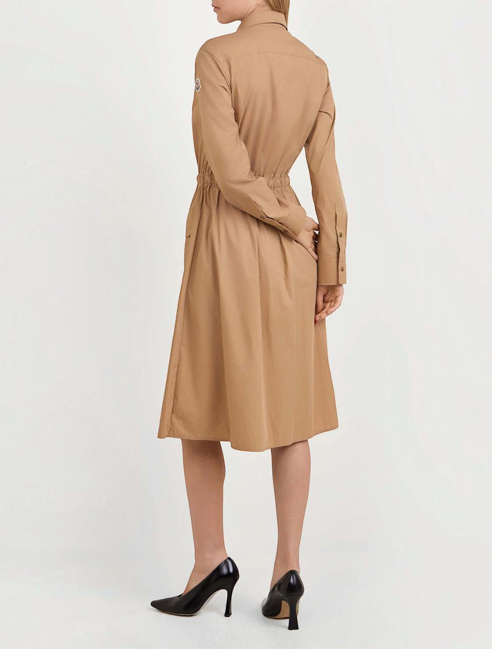 שמלה כותנה בלנד Knee-Length