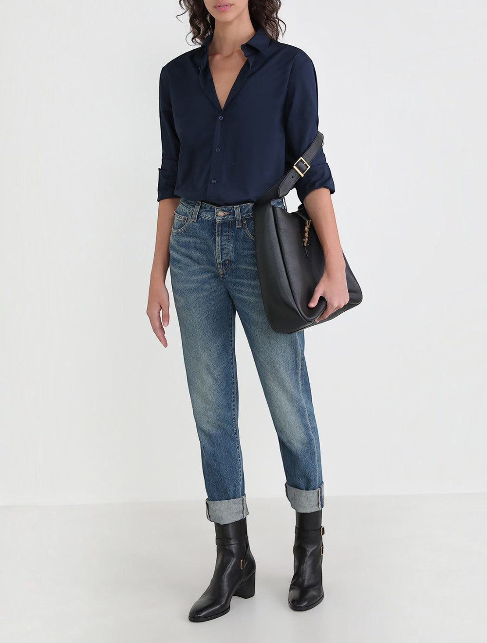 תיק כתף 5 7 גדול עור