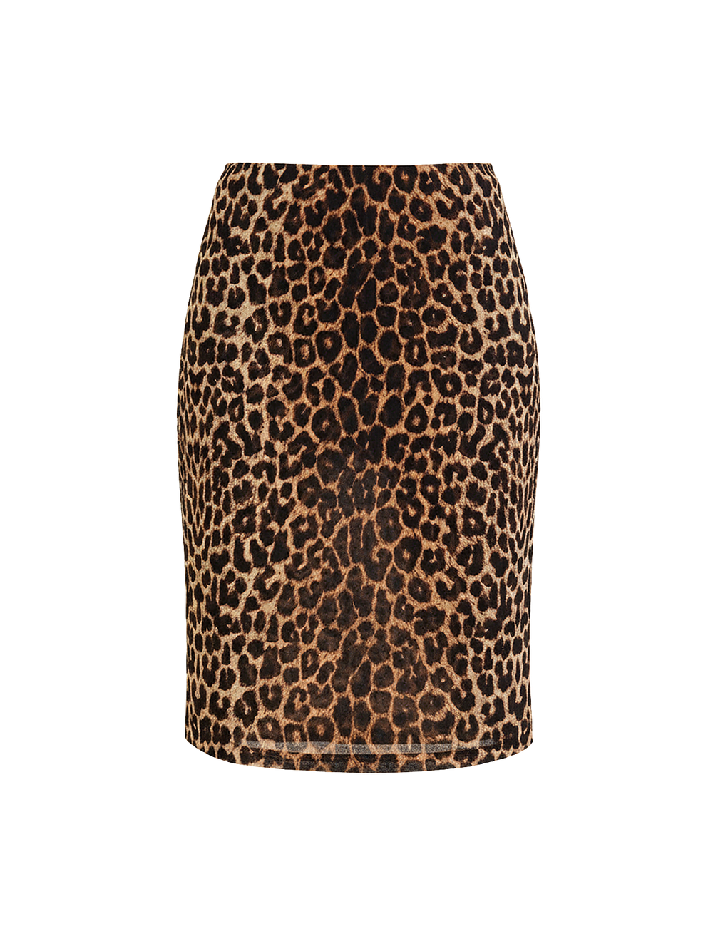 חצאית משי leopard מידי