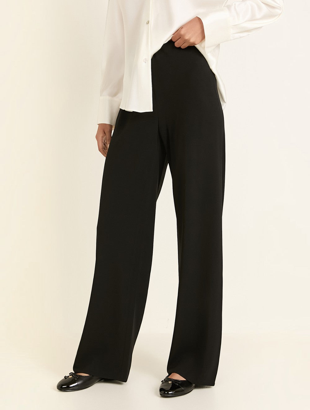מכנסיים Colette High-Rise Crepe Bias